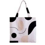 A Minimalist Pattern With Simple Lines And Shapes, Creating A Clean And Modern Aesthetic 05 Zipper Grocery Tote Bag