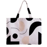 A Minimalist Pattern With Simple Lines And Shapes, Creating A Clean And Modern Aesthetic 05 Zipper Mini Tote Bag