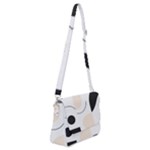 A Minimalist Pattern With Simple Lines And Shapes, Creating A Clean And Modern Aesthetic 05 Shoulder Bag with Back Zipper