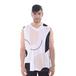 A Minimalist Pattern With Simple Lines And Shapes, Creating A Clean And Modern Aesthetic 05 Men s Basketball Tank Top