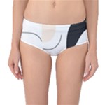 A Minimalist Pattern With Simple Lines And Shapes, Creating A Clean And Modern Aesthetic 05 Mid-Waist Bikini Bottoms