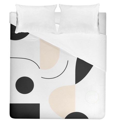 A Minimalist Pattern With Simple Lines And Shapes, Creating A Clean And Modern Aesthetic 05 Duvet Cover (Queen Size) from ArtsNow.com