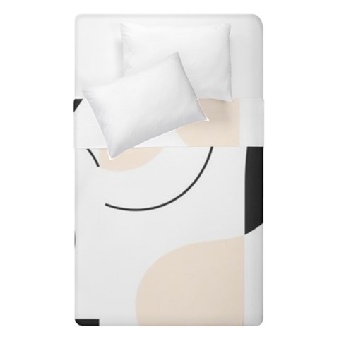 A Minimalist Pattern With Simple Lines And Shapes, Creating A Clean And Modern Aesthetic 05 Duvet Cover Double Side (Single Size) from ArtsNow.com