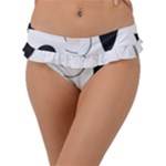 A Minimalist Pattern With Simple Lines And Shapes, Creating A Clean And Modern Aesthetic 05 Frill Bikini Bottoms