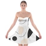 A Minimalist Pattern With Simple Lines And Shapes, Creating A Clean And Modern Aesthetic 05 Strapless Bra Top Dress