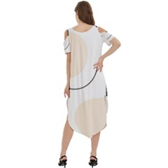 Cold Shoulder Loose Fit Dress With Pockets 