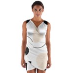 A Minimalist Pattern With Simple Lines And Shapes, Creating A Clean And Modern Aesthetic 05 Wrap Front Bodycon Dress