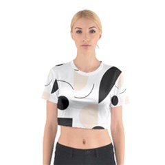 A Minimalist Pattern With Simple Lines And Shapes, Creating A Clean And Modern Aesthetic 05 Cotton Crop Top from ArtsNow.com