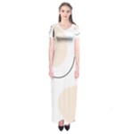 A Minimalist Pattern With Simple Lines And Shapes, Creating A Clean And Modern Aesthetic 05 Short Sleeve Maxi Dress