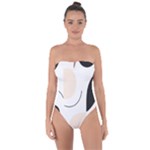 A Minimalist Pattern With Simple Lines And Shapes, Creating A Clean And Modern Aesthetic 05 Tie Back One Piece Swimsuit