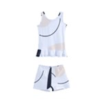 A Minimalist Pattern With Simple Lines And Shapes, Creating A Clean And Modern Aesthetic 05 Kids  Boyleg Swimsuit