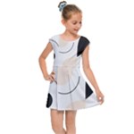 A Minimalist Pattern With Simple Lines And Shapes, Creating A Clean And Modern Aesthetic 05 Kids  Cap Sleeve Dress