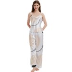 A Minimalist Pattern With Simple Lines And Shapes, Creating A Clean And Modern Aesthetic 05 Spaghetti Top Long Pants Satin Pajamas Set