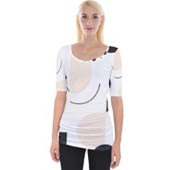 Wide Neckline T-Shirt 