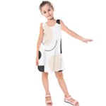 A Minimalist Pattern With Simple Lines And Shapes, Creating A Clean And Modern Aesthetic 05 Kids  Sleeveless Dress