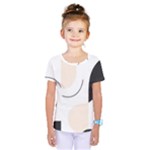 A Minimalist Pattern With Simple Lines And Shapes, Creating A Clean And Modern Aesthetic 05 Kids  One Piece T-Shirt