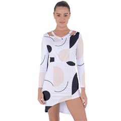 Asymmetric Cut-Out Shift Dress 