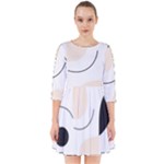 A Minimalist Pattern With Simple Lines And Shapes, Creating A Clean And Modern Aesthetic 05 Smock Dress