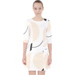 A Minimalist Pattern With Simple Lines And Shapes, Creating A Clean And Modern Aesthetic 05 Quarter Sleeve Pocket Dress