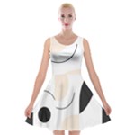 A Minimalist Pattern With Simple Lines And Shapes, Creating A Clean And Modern Aesthetic 05 Velvet Skater Dress