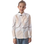 A Minimalist Pattern With Simple Lines And Shapes, Creating A Clean And Modern Aesthetic 05 Kids  Long Sleeve Shirt