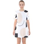 A Minimalist Pattern With Simple Lines And Shapes, Creating A Clean And Modern Aesthetic 05 Sixties Short Sleeve Mini Dress