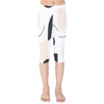 A Minimalist Pattern With Simple Lines And Shapes, Creating A Clean And Modern Aesthetic 05 Kids  Capri Leggings 