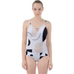 A Minimalist Pattern With Simple Lines And Shapes, Creating A Clean And Modern Aesthetic 05 Cut Out Top Tankini Set