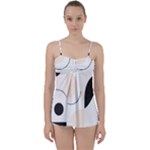 A Minimalist Pattern With Simple Lines And Shapes, Creating A Clean And Modern Aesthetic 05 Babydoll Tankini Top