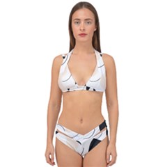 Double Strap Halter Bikini Set 