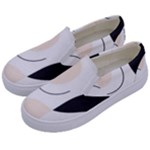 A Minimalist Pattern With Simple Lines And Shapes, Creating A Clean And Modern Aesthetic 05 Kids  Canvas Slip Ons