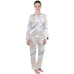 A Minimalist Pattern With Simple Lines And Shapes, Creating A Clean And Modern Aesthetic 05 Women s Long Sleeve Satin Pajamas Set