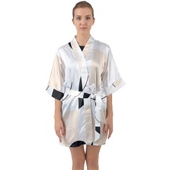 Half Sleeve Satin Kimono  