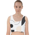 A Minimalist Pattern With Simple Lines And Shapes, Creating A Clean And Modern Aesthetic 05 Velvet Racer Back Crop Top