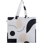 A Minimalist Pattern With Simple Lines And Shapes, Creating A Clean And Modern Aesthetic 05 Canvas Travel Bag