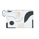 A Minimalist Pattern With Simple Lines And Shapes, Creating A Clean And Modern Aesthetic 05 Canvas Cosmetic Bag (Medium)