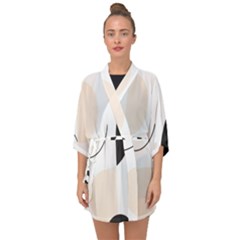 Half Sleeve Chiffon Kimono 