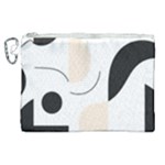 A Minimalist Pattern With Simple Lines And Shapes, Creating A Clean And Modern Aesthetic 05 Canvas Cosmetic Bag (XL)