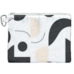 A Minimalist Pattern With Simple Lines And Shapes, Creating A Clean And Modern Aesthetic 05 Canvas Cosmetic Bag (XXL)