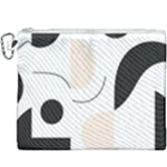 A Minimalist Pattern With Simple Lines And Shapes, Creating A Clean And Modern Aesthetic 05 Canvas Cosmetic Bag (XXXL)