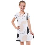 A Minimalist Pattern With Simple Lines And Shapes, Creating A Clean And Modern Aesthetic 05 Kids  Cross Web Dress