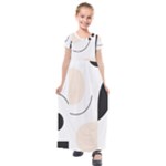 A Minimalist Pattern With Simple Lines And Shapes, Creating A Clean And Modern Aesthetic 05 Kids  Short Sleeve Maxi Dress