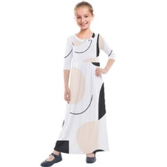 Kids  Quarter Sleeve Maxi Dress 