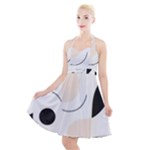 A Minimalist Pattern With Simple Lines And Shapes, Creating A Clean And Modern Aesthetic 05 Halter Party Swing Dress 