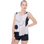 A Minimalist Pattern With Simple Lines And Shapes, Creating A Clean And Modern Aesthetic 05 Bubble Hem Chiffon Tank Top