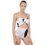 A Minimalist Pattern With Simple Lines And Shapes, Creating A Clean And Modern Aesthetic 05 Scallop Top Cut Out Swimsuit