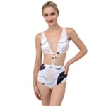 A Minimalist Pattern With Simple Lines And Shapes, Creating A Clean And Modern Aesthetic 05 Tied Up Two Piece Swimsuit