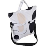 A Minimalist Pattern With Simple Lines And Shapes, Creating A Clean And Modern Aesthetic 05 Fold Over Handle Tote Bag