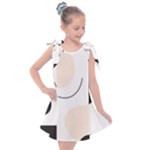 A Minimalist Pattern With Simple Lines And Shapes, Creating A Clean And Modern Aesthetic 05 Kids  Tie Up Tunic Dress