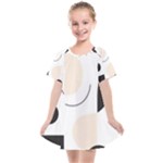 A Minimalist Pattern With Simple Lines And Shapes, Creating A Clean And Modern Aesthetic 05 Kids  Smock Dress